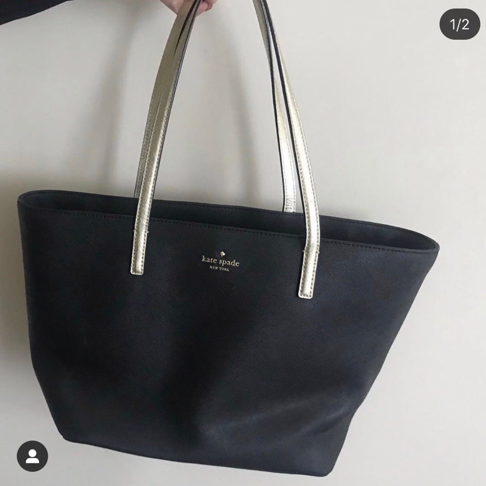Black and silver tote!!